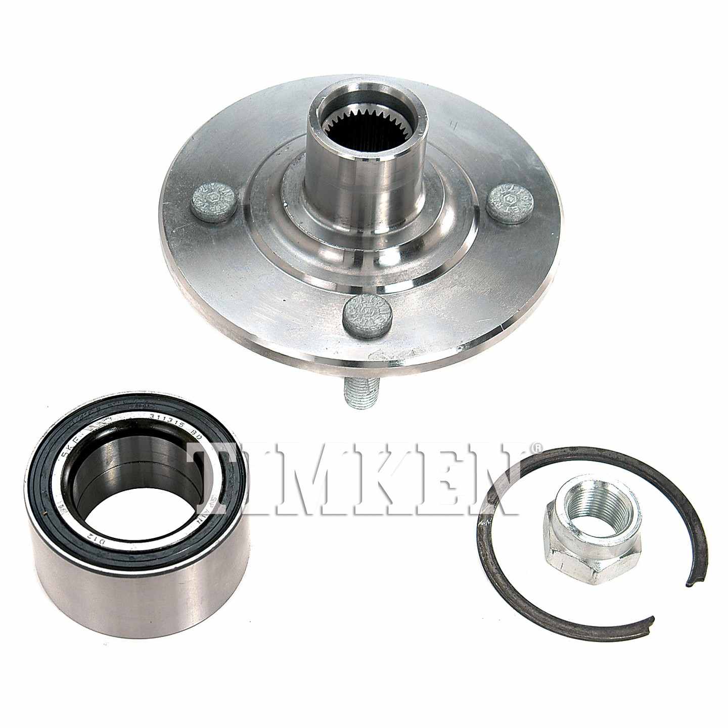 Angle View of Front Wheel Bearing and Hub Assembly TIMKEN HA590156K