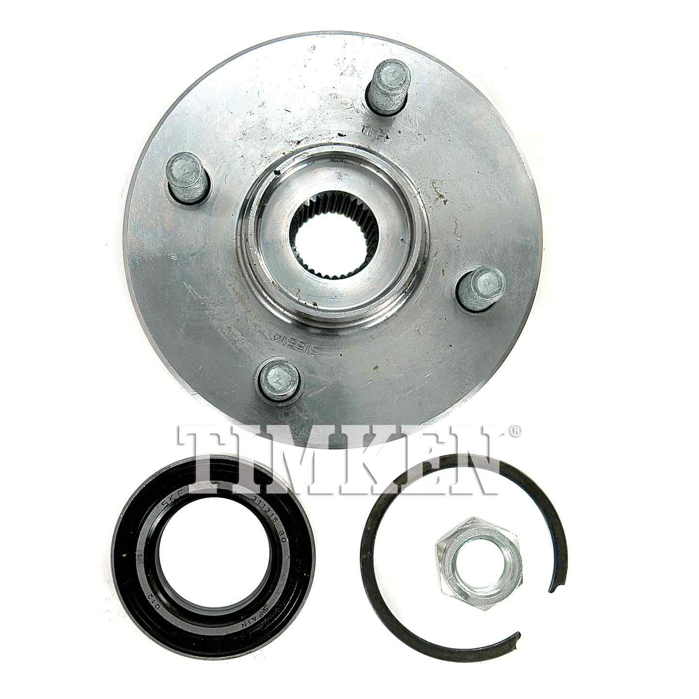 Back View of Front Wheel Bearing and Hub Assembly TIMKEN HA590156K