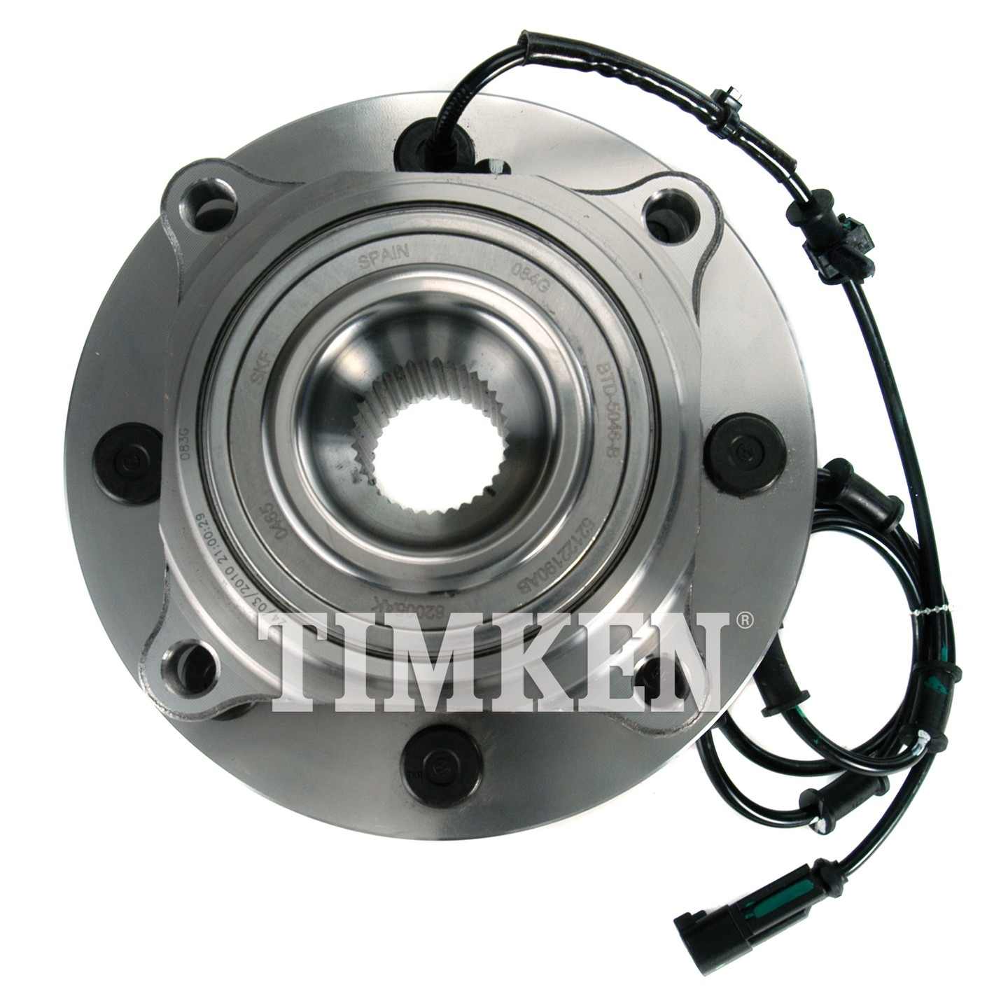 Top View of Front Wheel Bearing and Hub Assembly TIMKEN HA590346