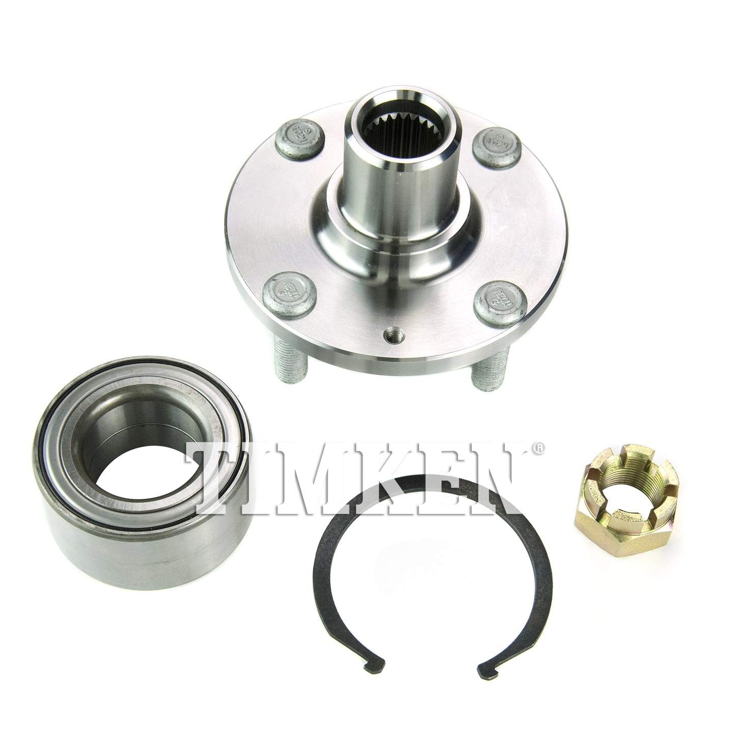 Angle View of Front Wheel Bearing and Hub Assembly TIMKEN HA590504