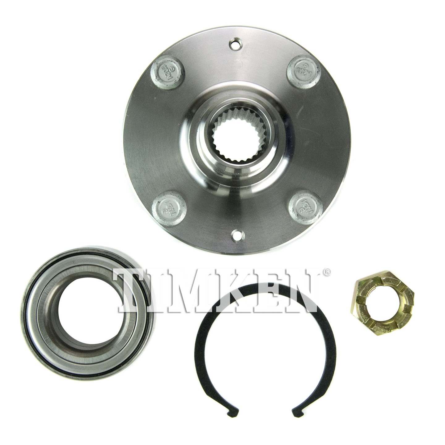 Top View of Front Wheel Bearing and Hub Assembly TIMKEN HA590504