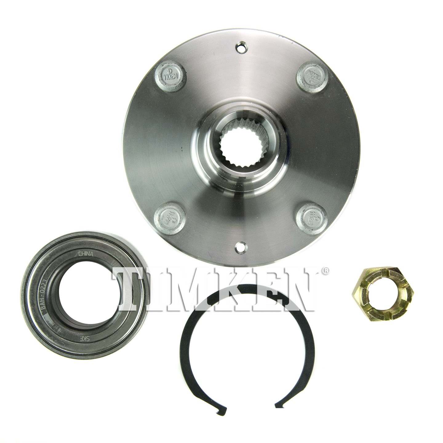 Top View of Front Wheel Bearing and Hub Assembly TIMKEN HA590507