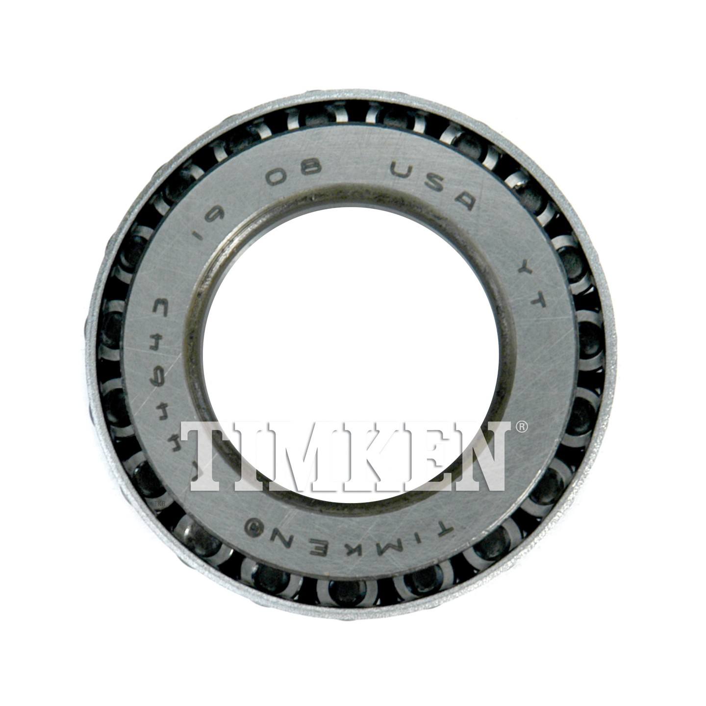 Back View of Center Manual Transmission Countershaft Bearing TIMKEN L44643