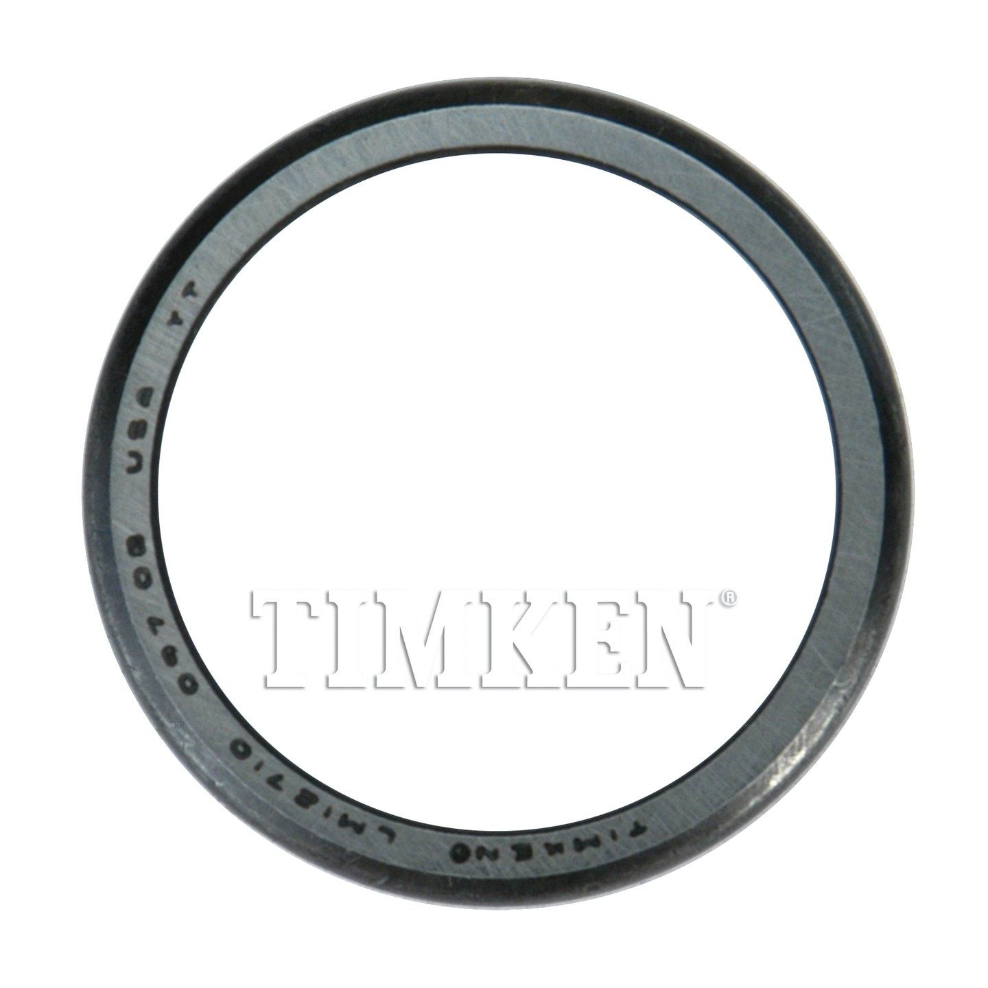 Top View of Front Wheel Bearing Race TIMKEN LM12710