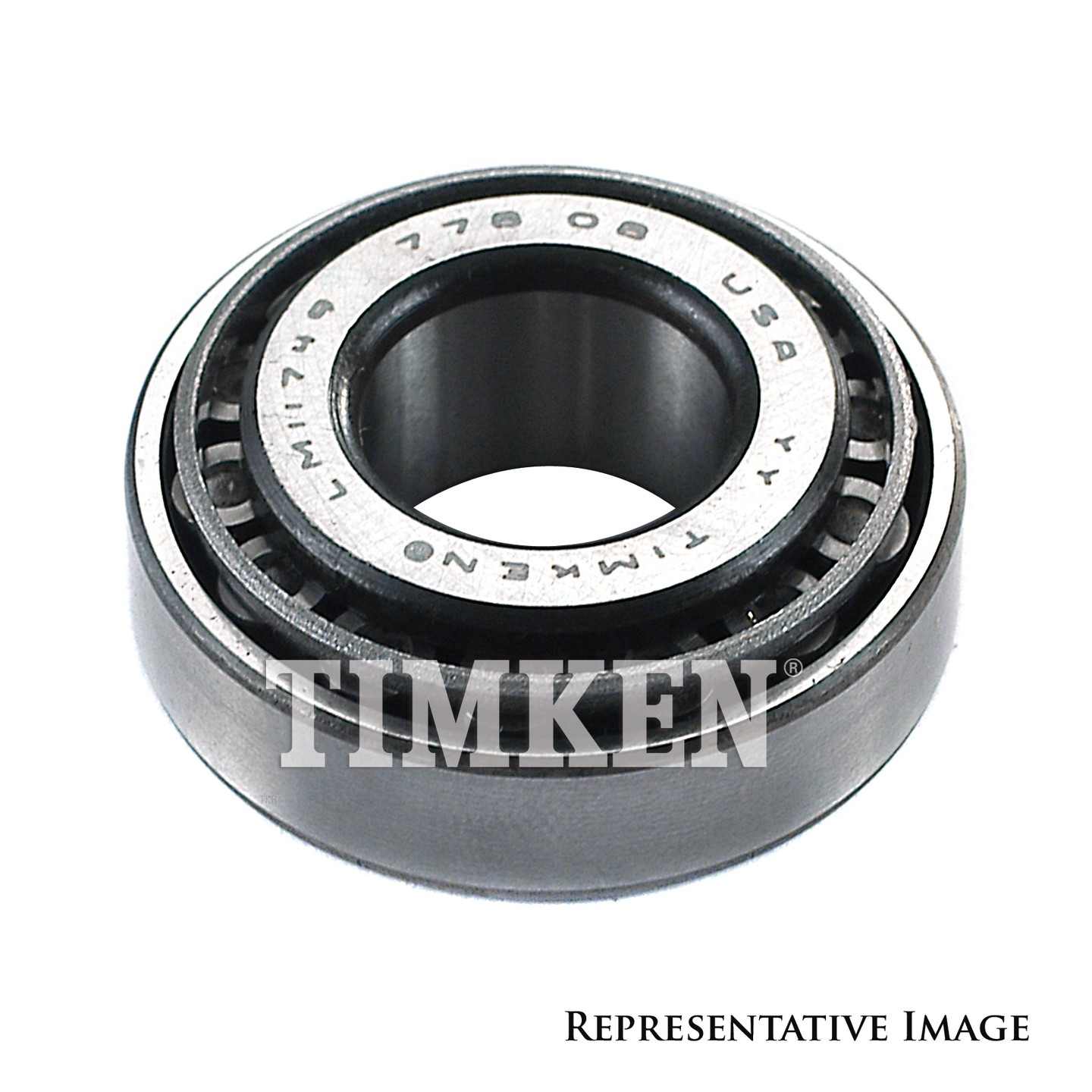 Back View of Rear Wheel Bearing and Race Set TIMKEN SET401