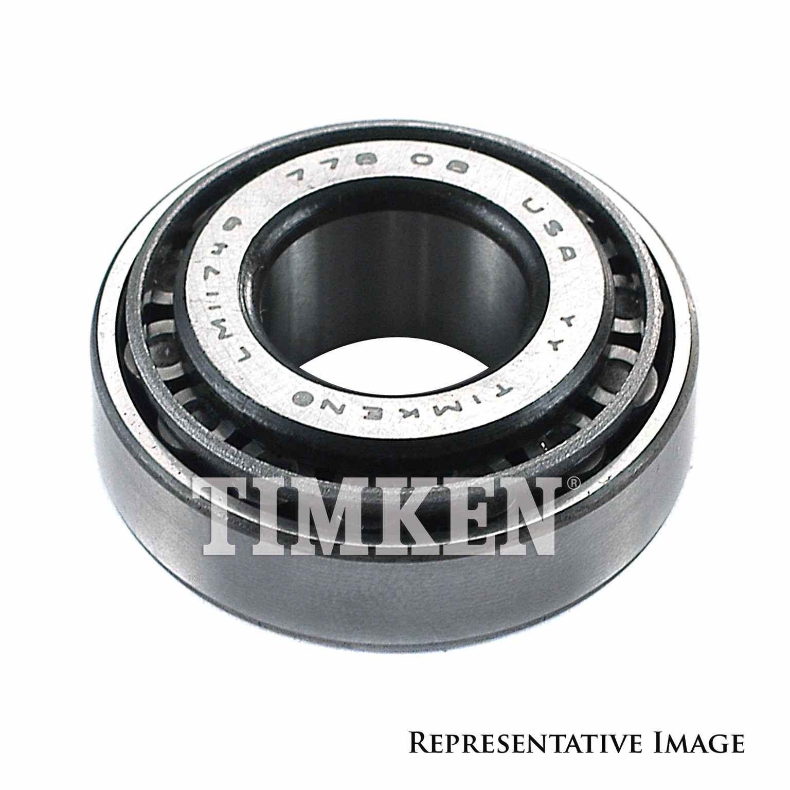 Back View of Front Wheel Bearing and Race Set TIMKEN SET471