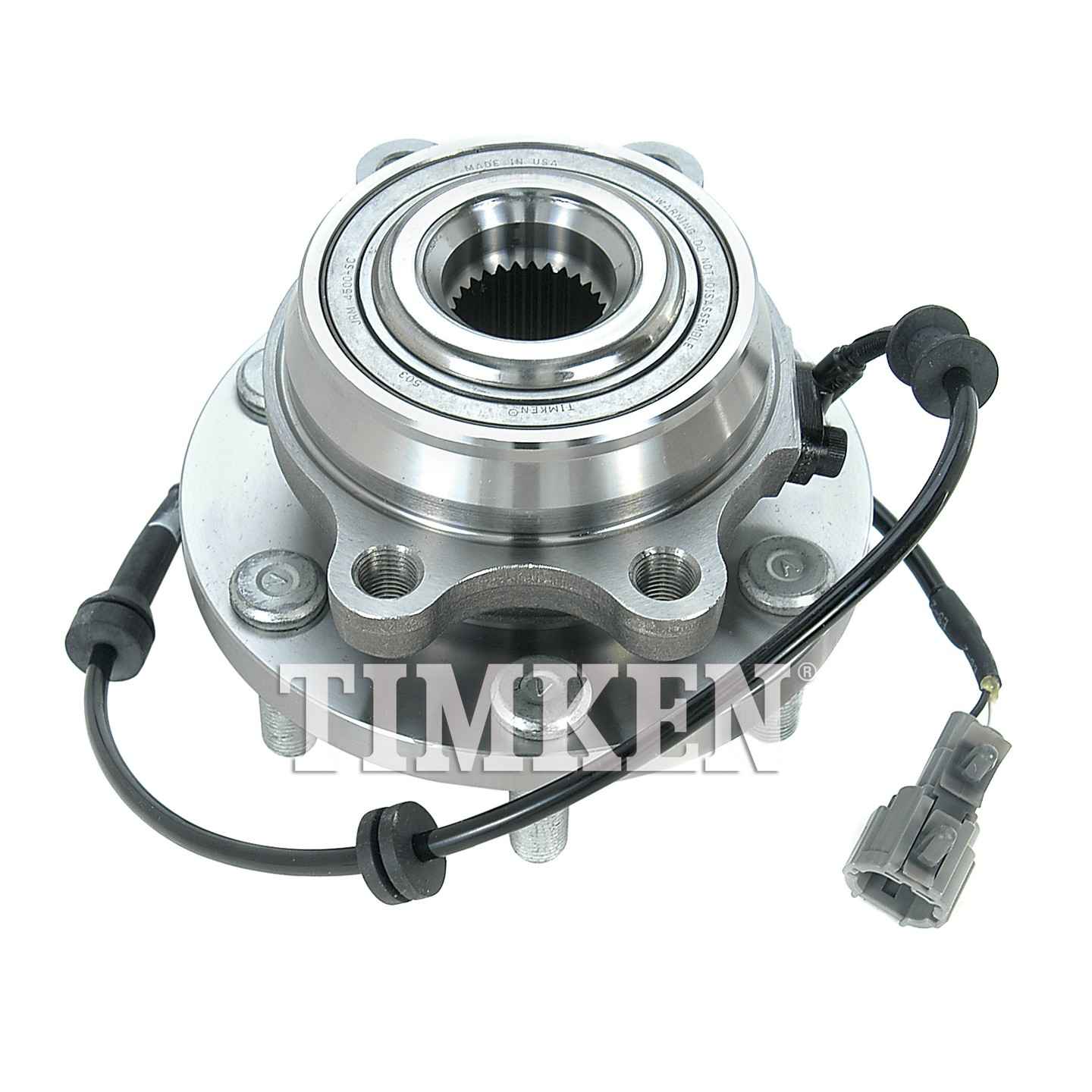 Angle View of Front Wheel Bearing and Hub Assembly TIMKEN SP450701