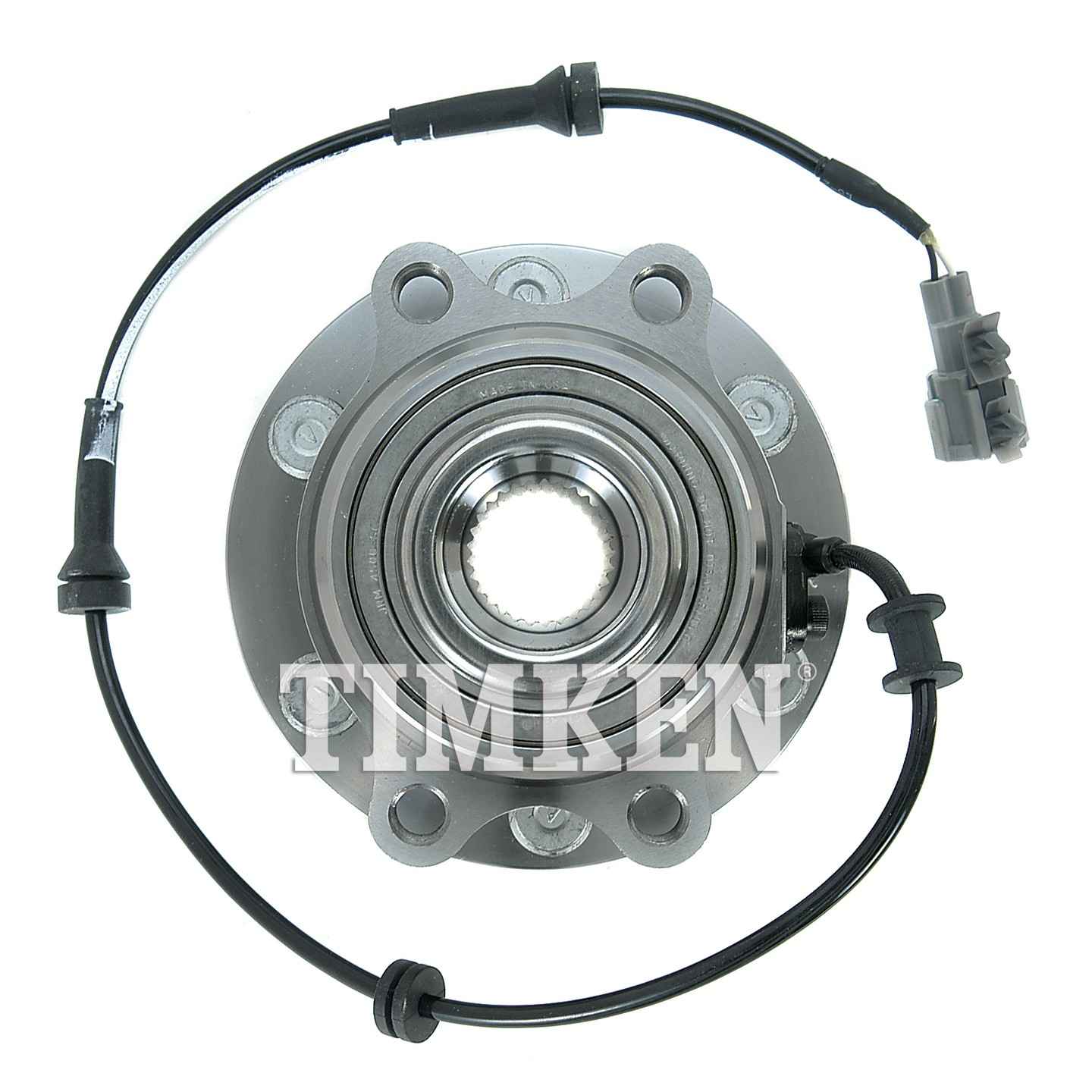 Top View of Front Wheel Bearing and Hub Assembly TIMKEN SP450701