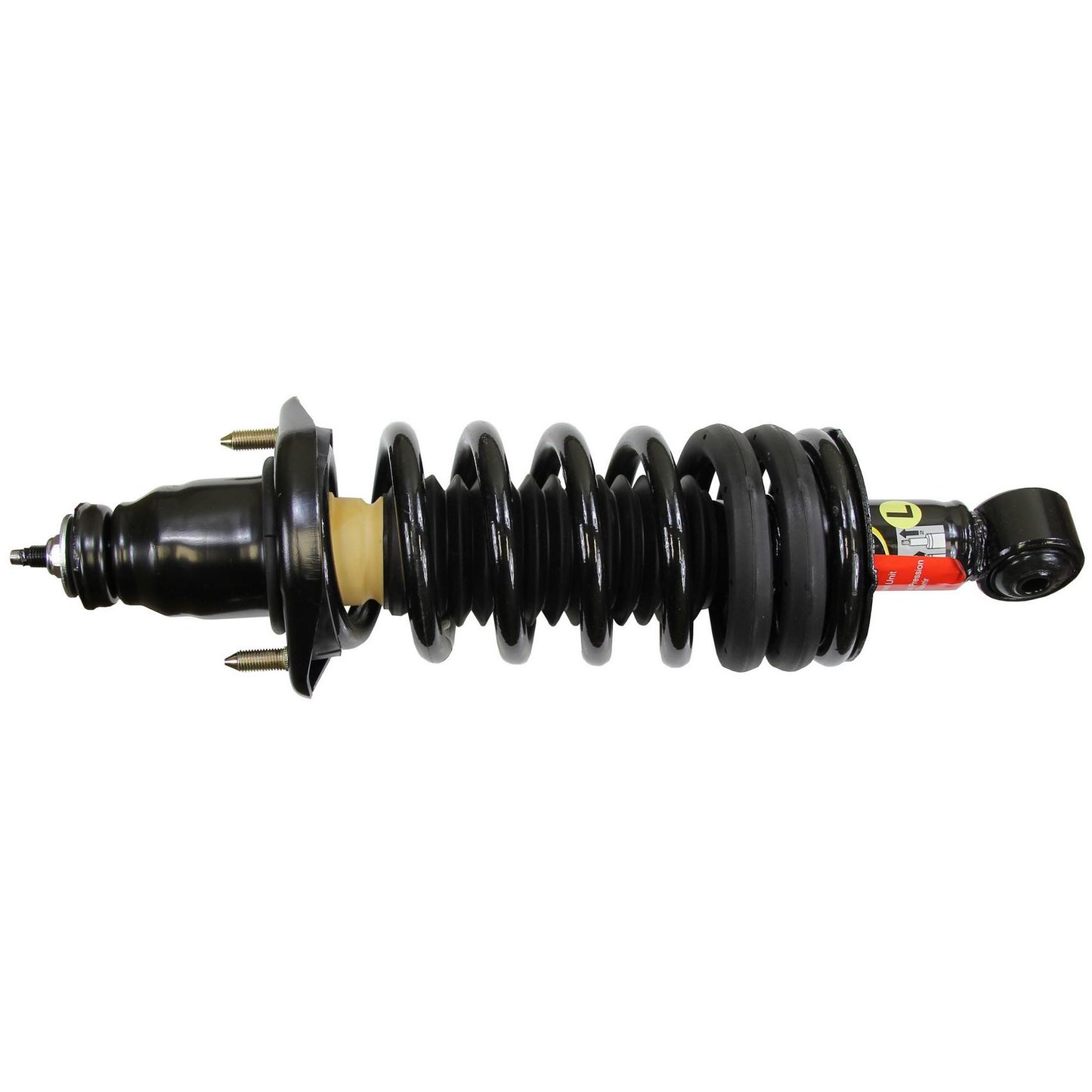 Angle View of Rear Left Suspension Strut and Coil Spring Assembly MONROE 171114L