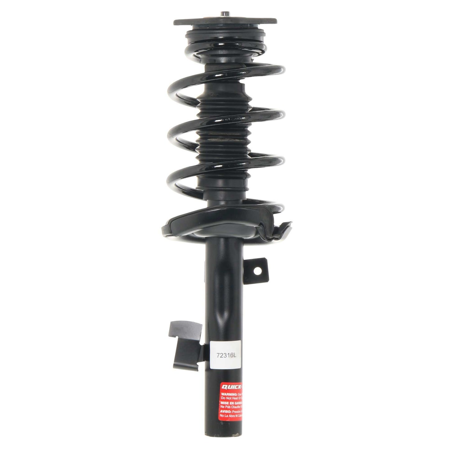 Front View of Front Left Suspension Strut and Coil Spring Assembly MONROE 172316