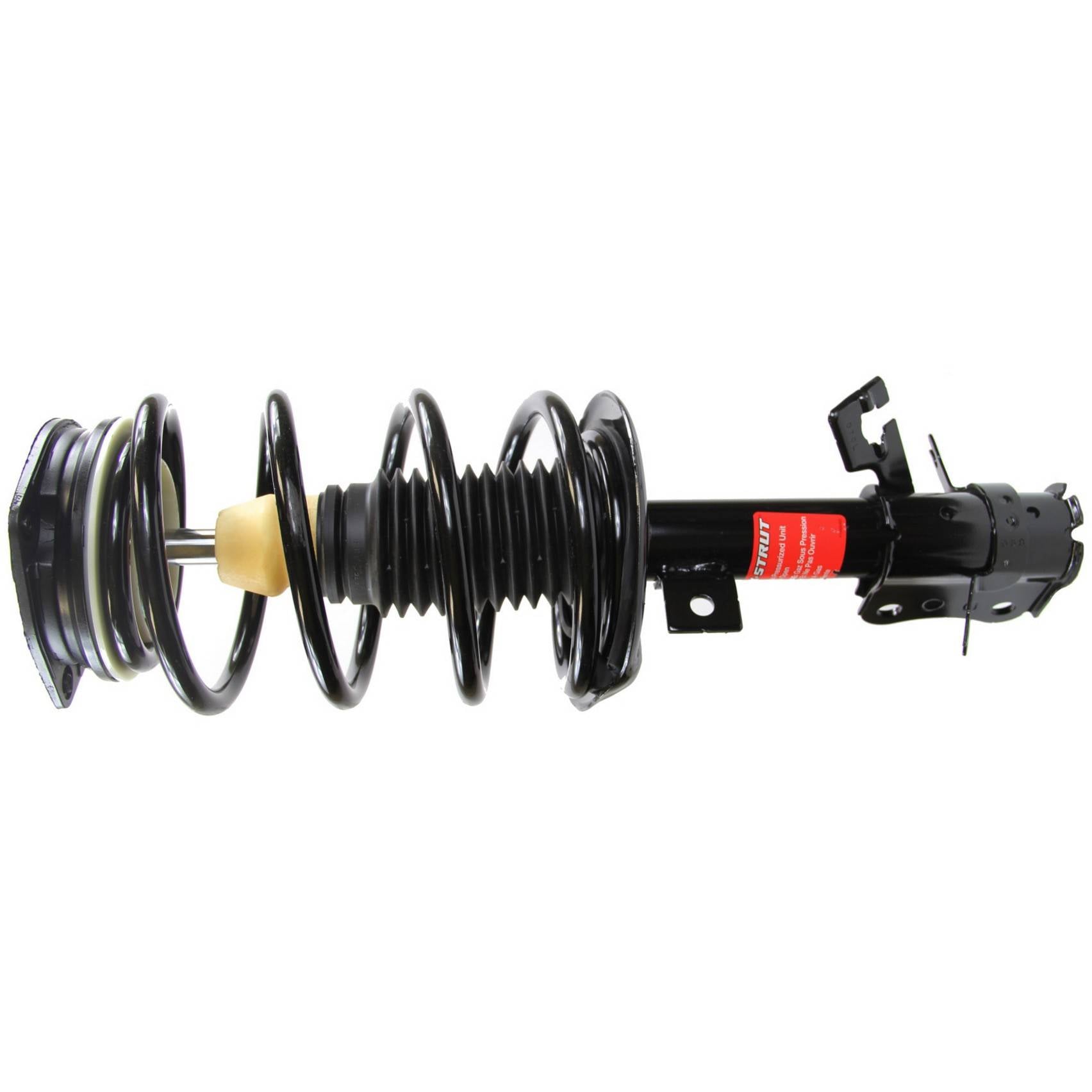 Angle View of Front Left Suspension Strut and Coil Spring Assembly MONROE 172379