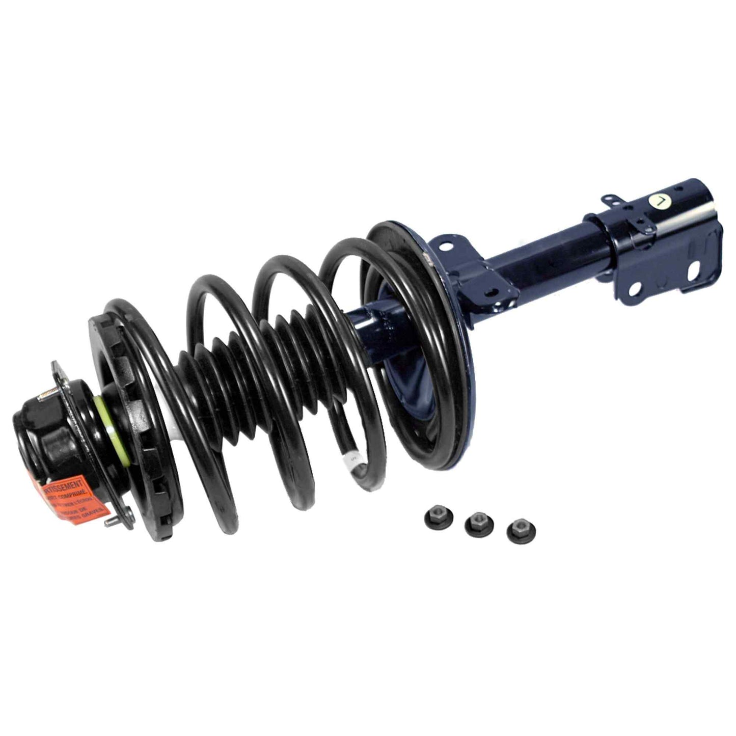 Front View of Front Left Suspension Strut and Coil Spring Assembly MONROE 181964L