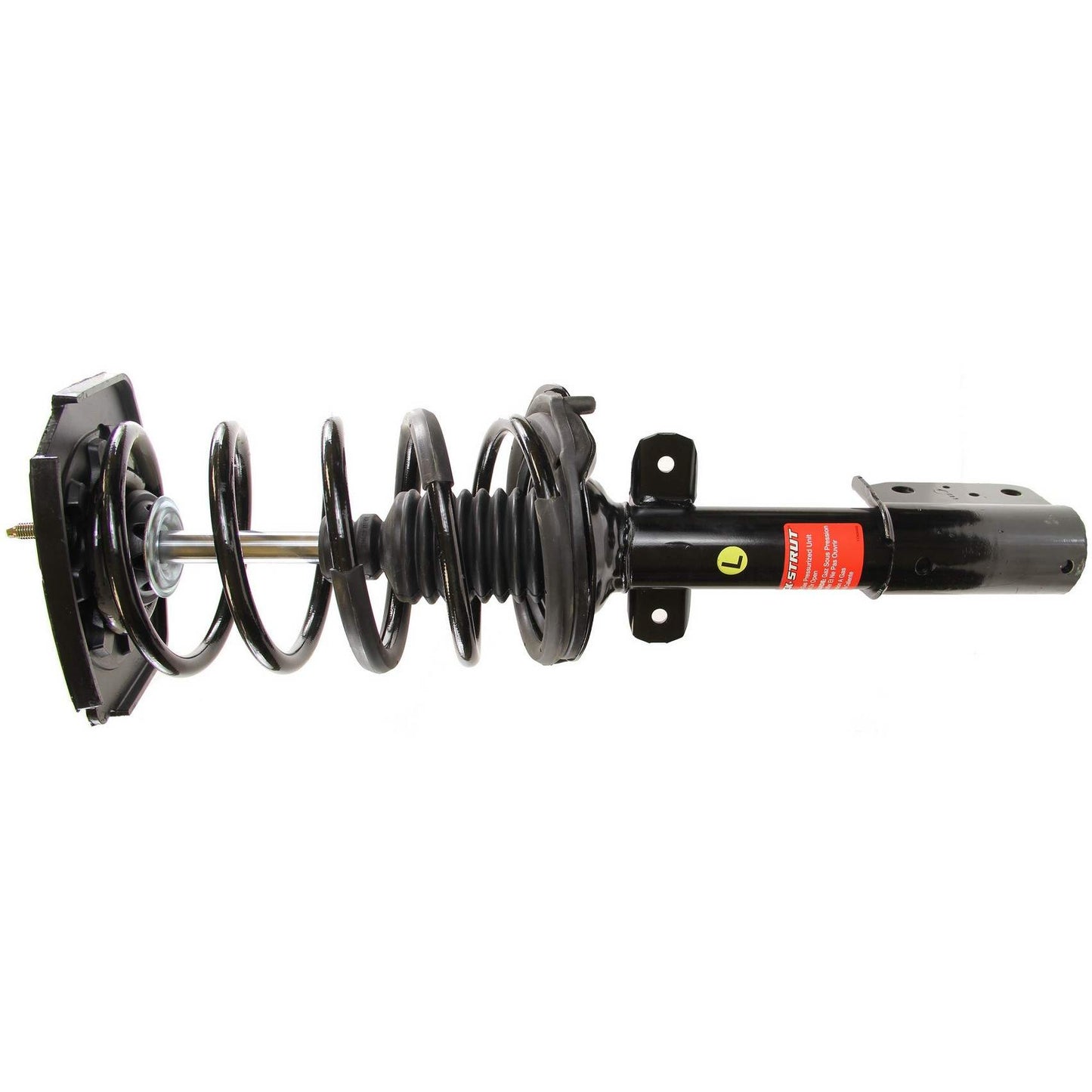 Angle View of Rear Left Suspension Strut and Coil Spring Assembly MONROE 371662L