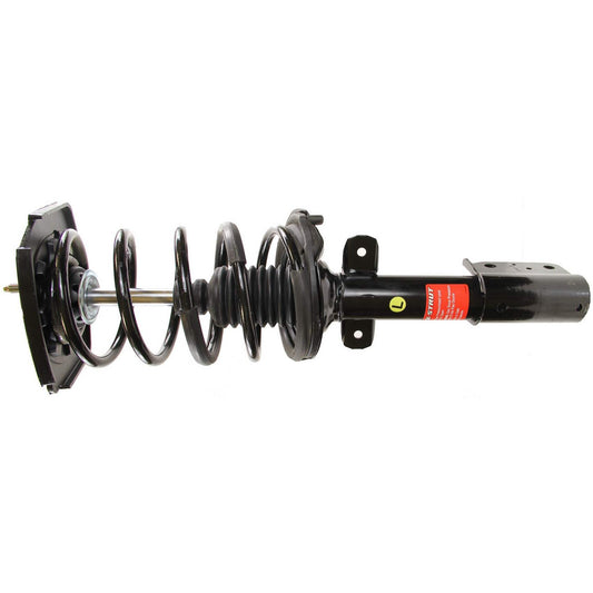 Angle View of Rear Left Suspension Strut and Coil Spring Assembly MONROE 371662L