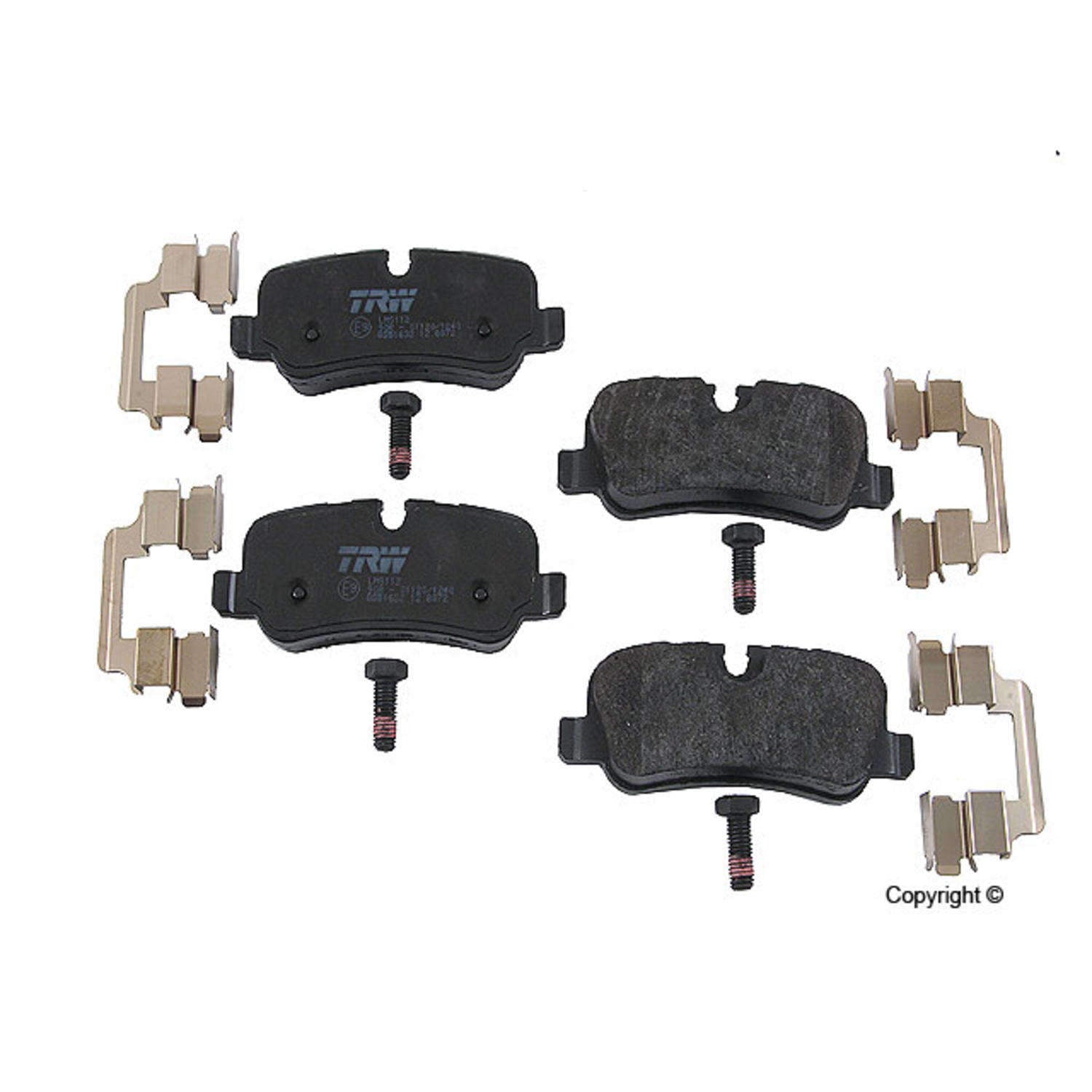 Front View of Disc Brake Pad Set TRW GDB1632