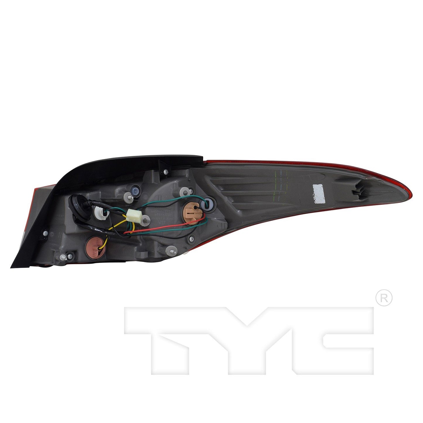 Back View of Left Tail Light Assembly TYC 11-11832-00-9