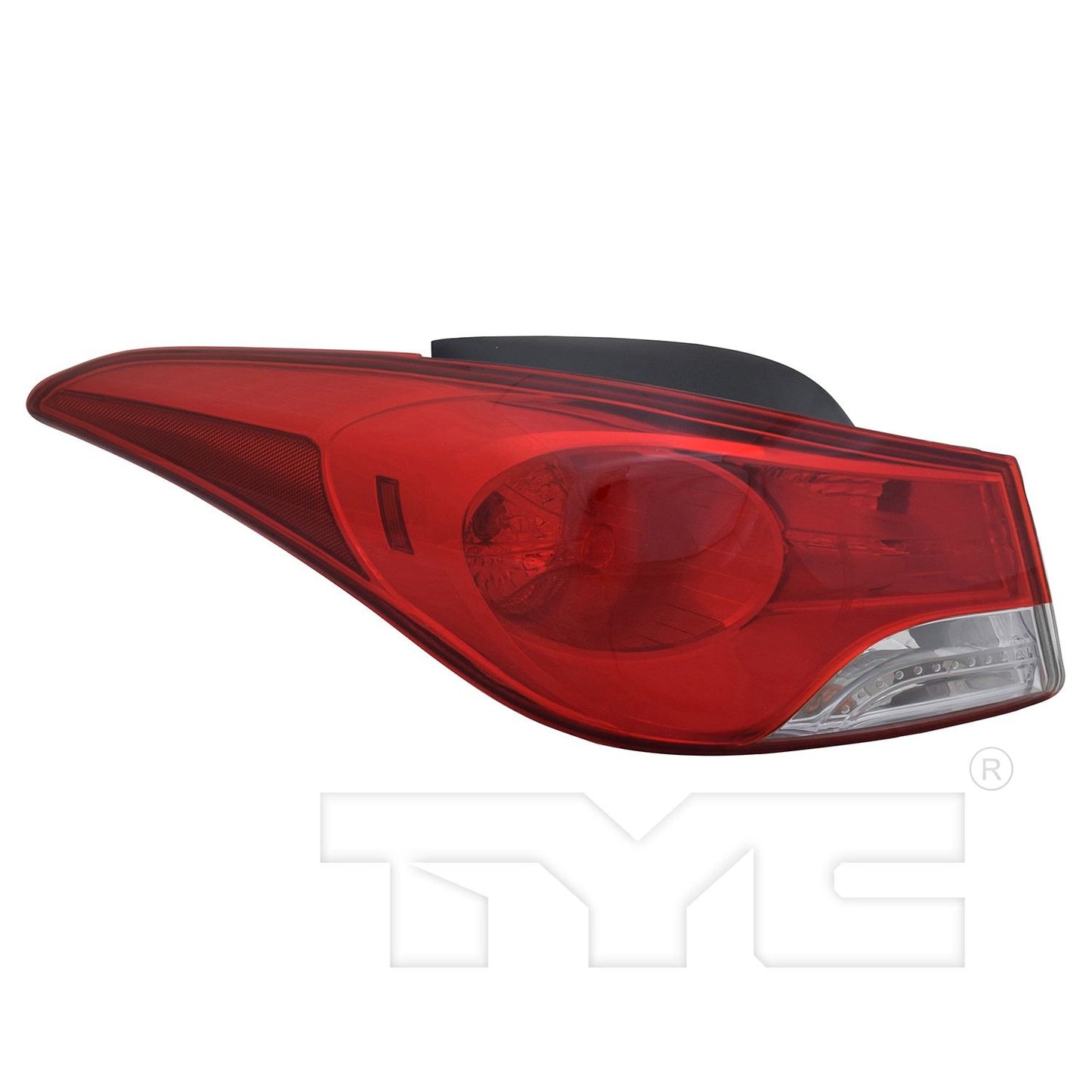 Front View of Left Tail Light Assembly TYC 11-11832-00-9