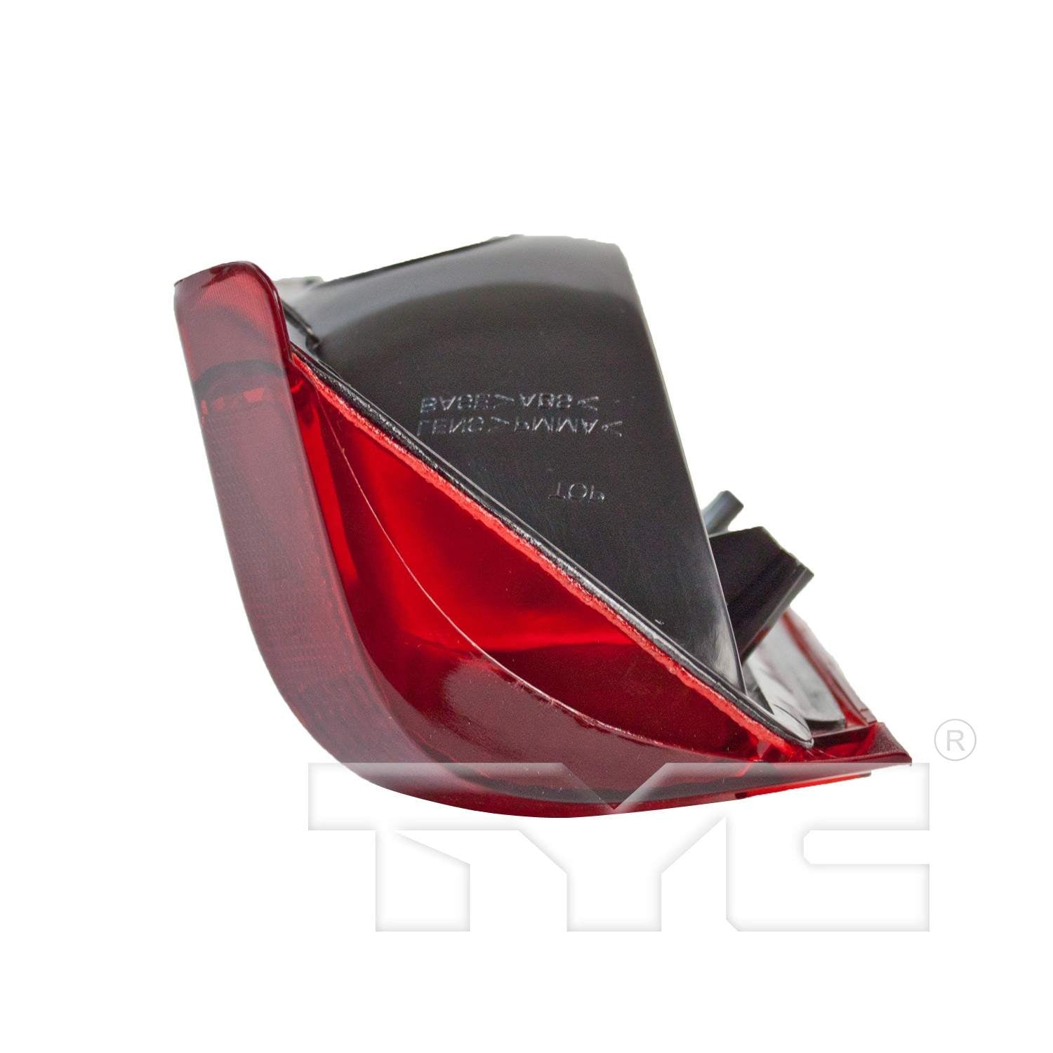 Top View of Left Tail Light Assembly TYC 11-1886-01