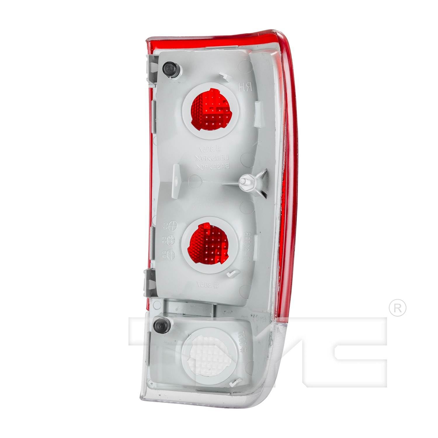 Back View of Left Tail Light Assembly TYC 11-3204-01