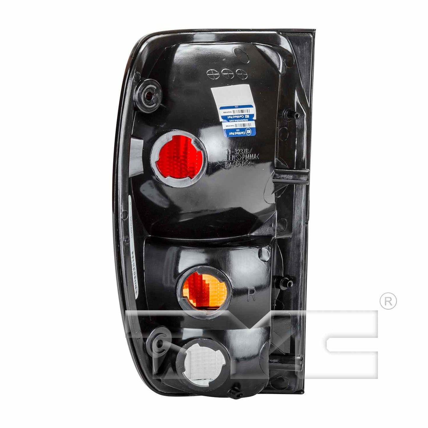 Back View of Right Tail Light Assembly TYC 11-3237-01