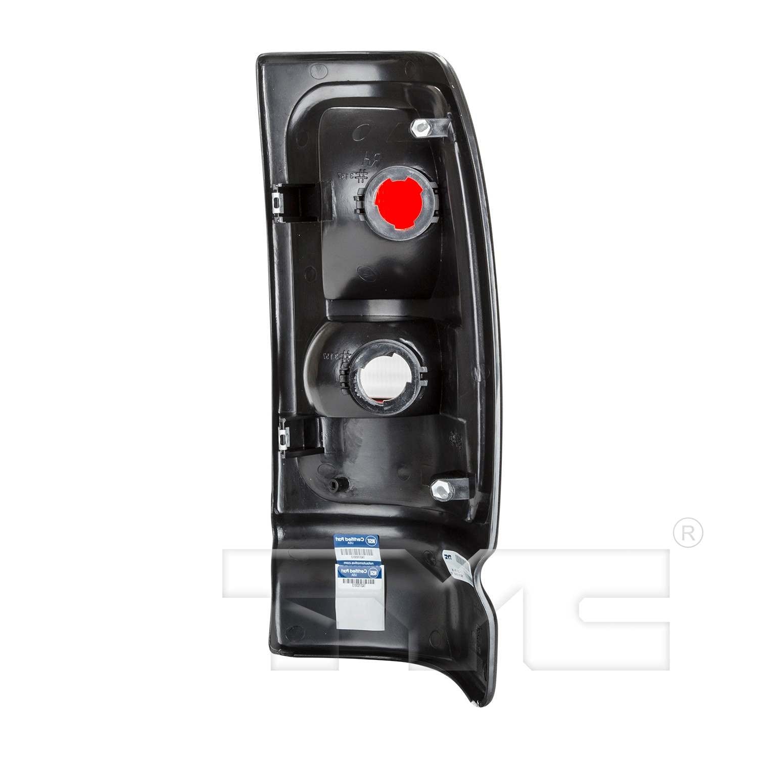 Back View of Left Tail Light Assembly TYC 11-3240-01