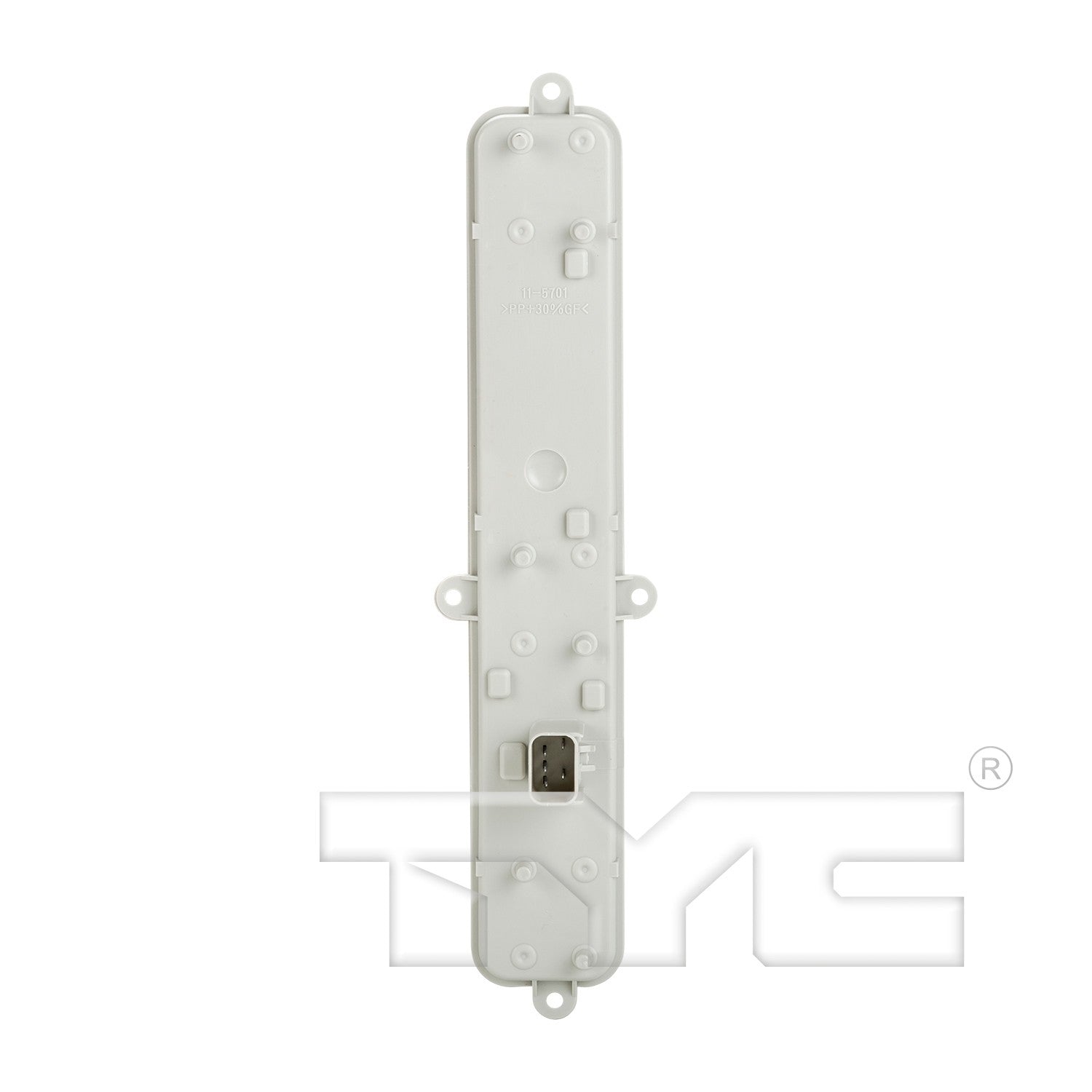 Back View of Left Tail Light Connector Plate TYC 11-5701-20