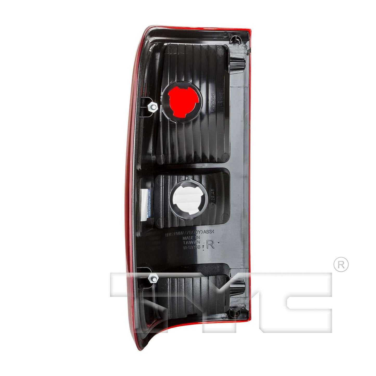 Back View of Right Tail Light Assembly TYC 11-5933-01