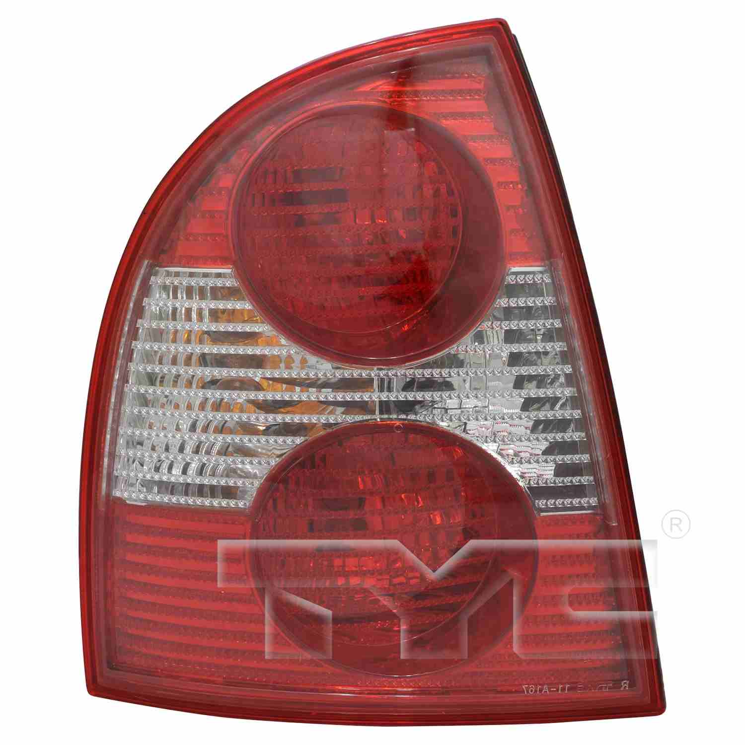 Front View of Left Tail Light Assembly TYC 11-5950-00