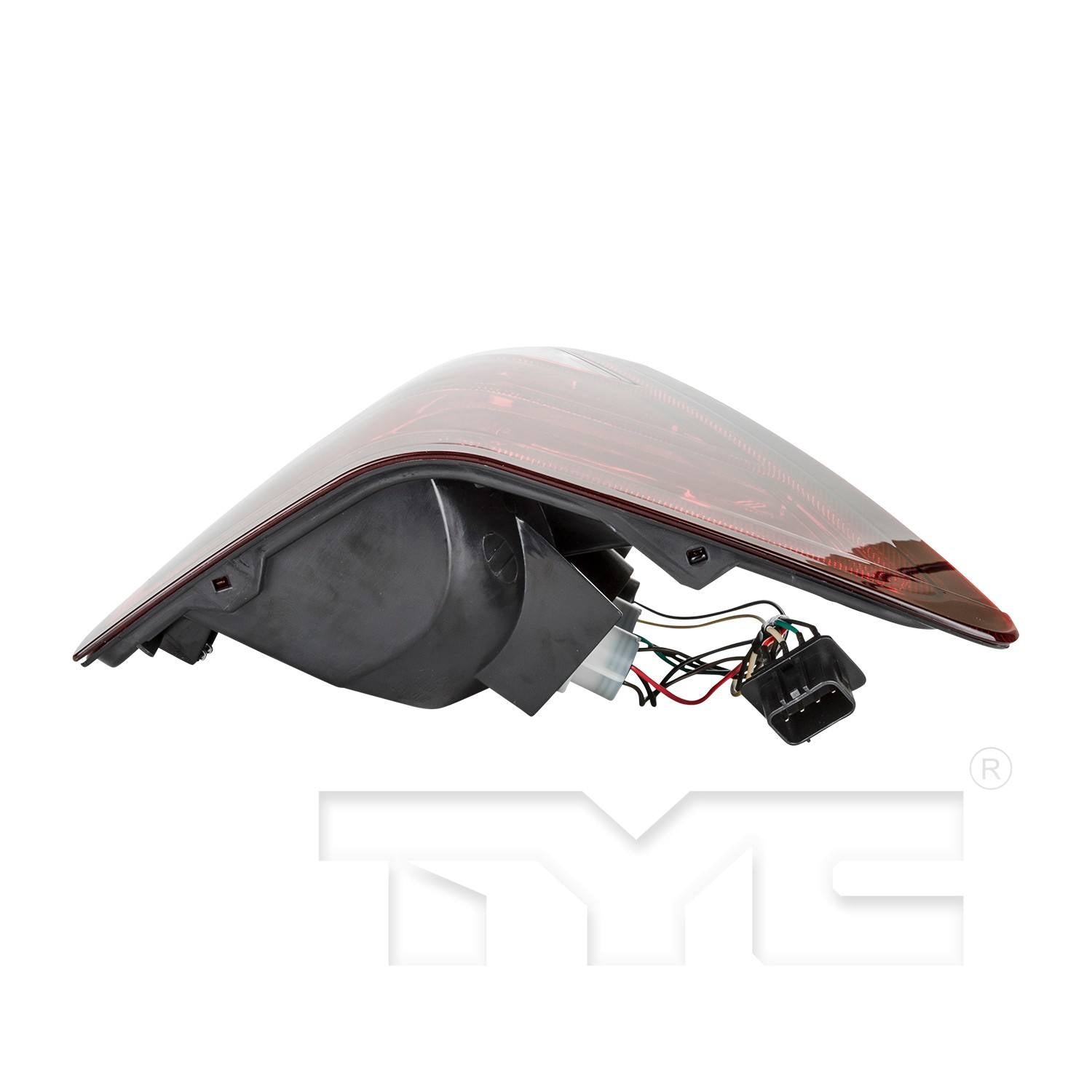 Top View of Left Tail Light Assembly TYC 11-6078-00