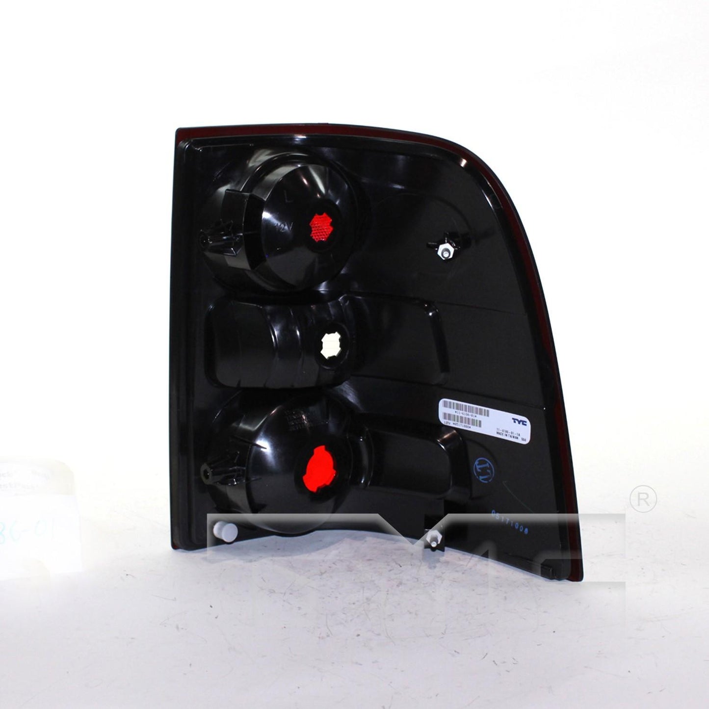 Back View of Left Tail Light Assembly TYC 11-6186-01