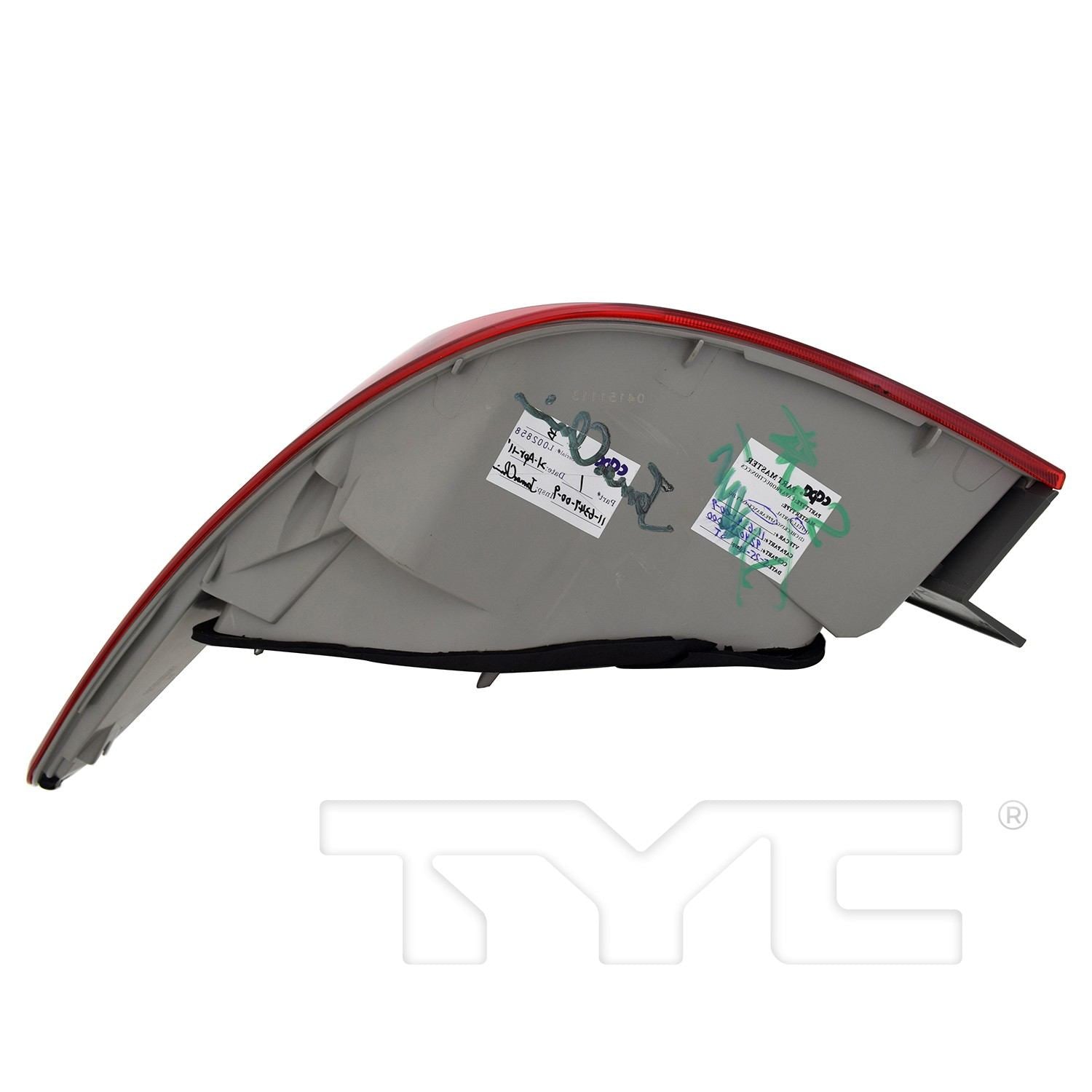 Bottom View of Left Tail Light Assembly TYC 11-6348-00-9