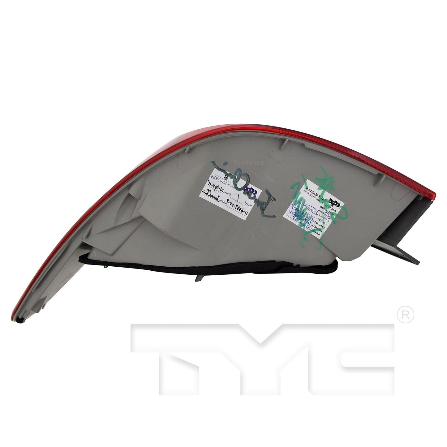 Bottom View of Left Tail Light Assembly TYC 11-6348-00