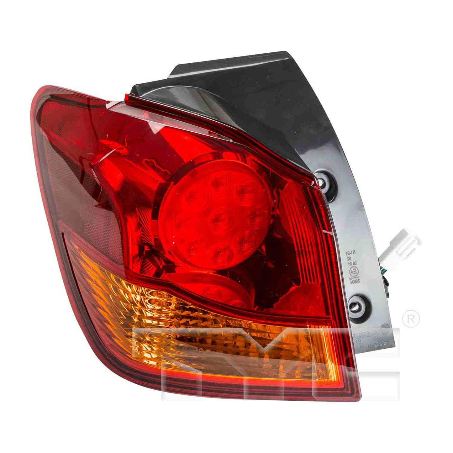 Front View of Left Tail Light Assembly TYC 11-6458-00