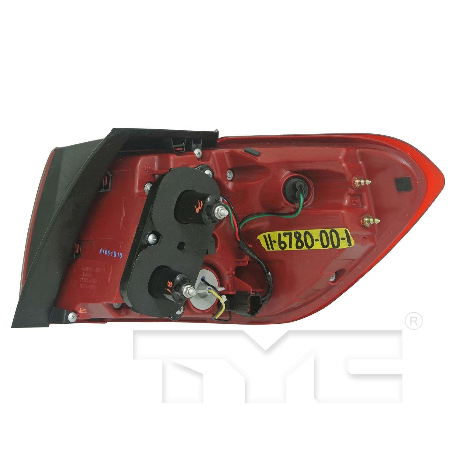 Back View of Tail Light TYC 11-6780-00-9