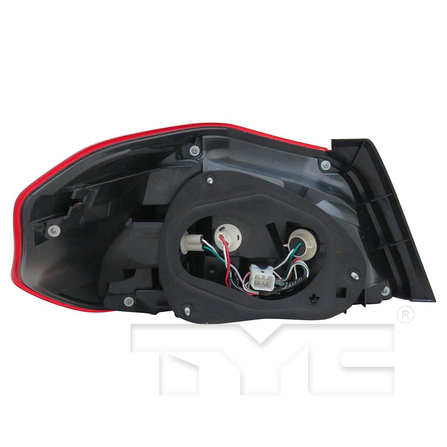 Back View of Tail Light Assembly TYC 11-6807-00