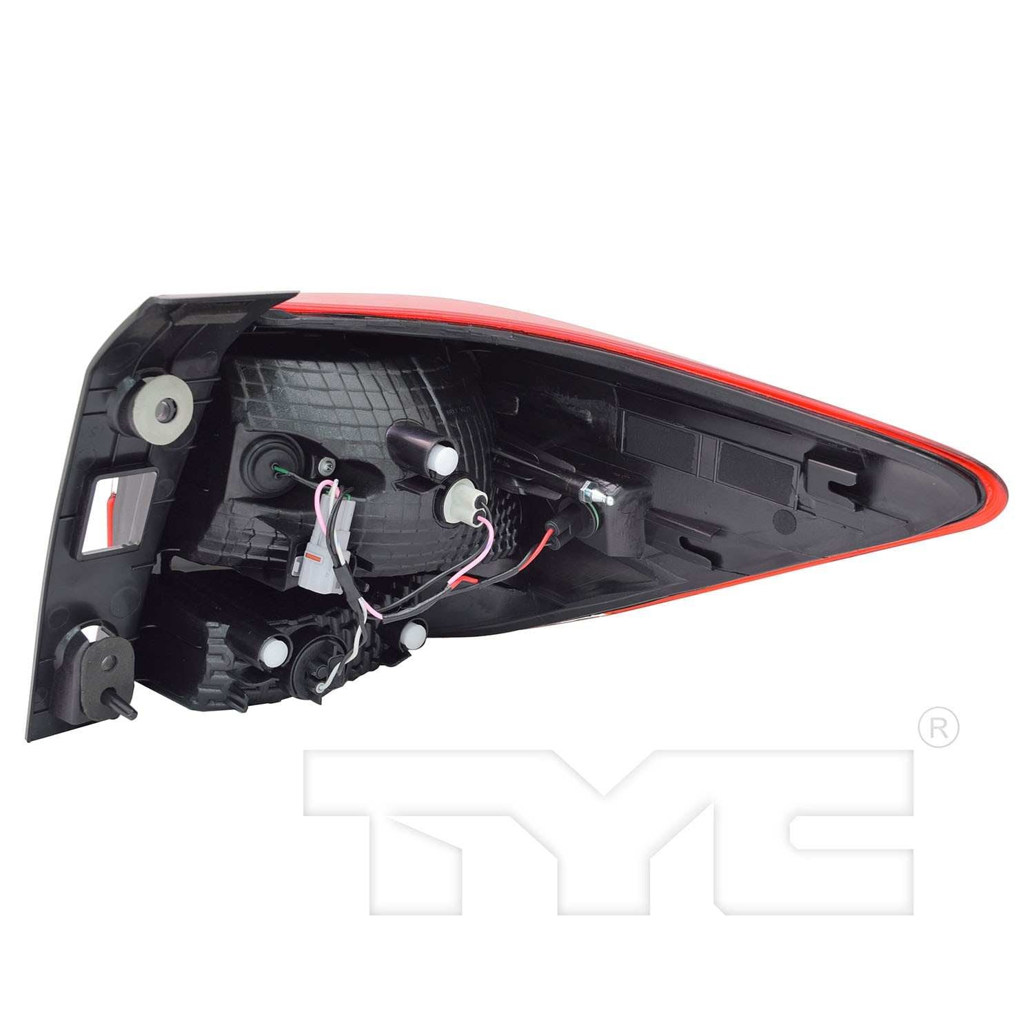 Back View of Left Tail Light Assembly TYC 11-6990-00