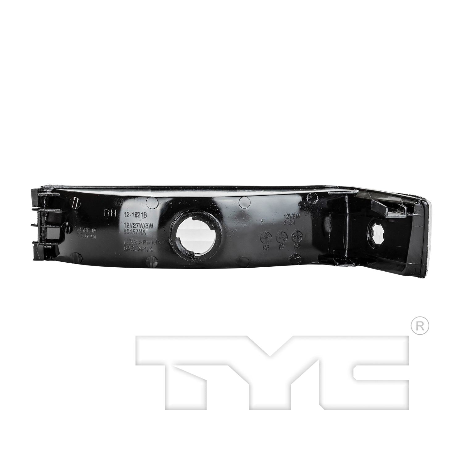 Back View of Front Right Turn Signal / Parking Light TYC 12-1521-91