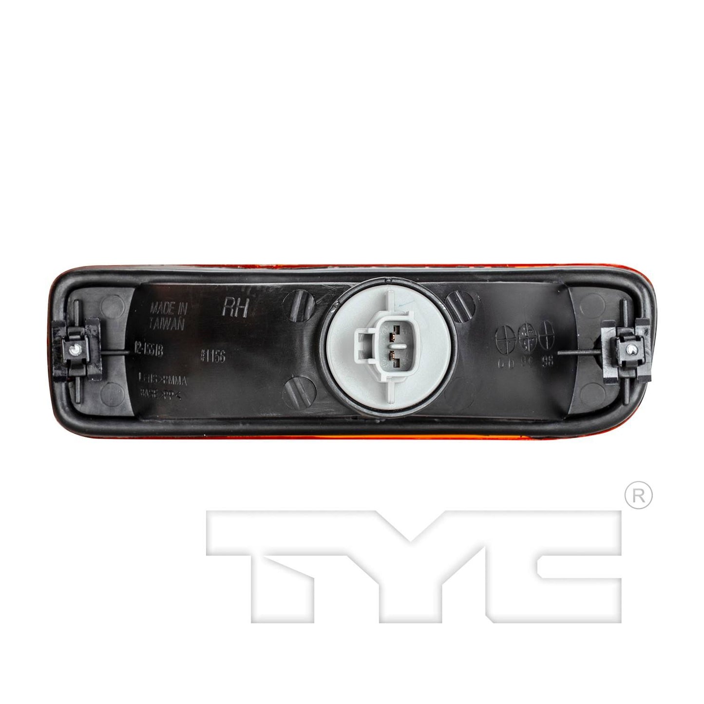 Back View of Front Right Turn Signal Light Assembly TYC 12-1551-90