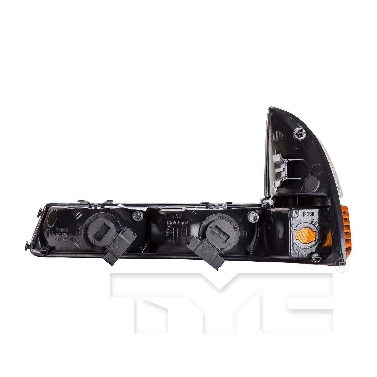 Back View of Front Right Turn Signal / Parking Light Assembly TYC 12-5005-90