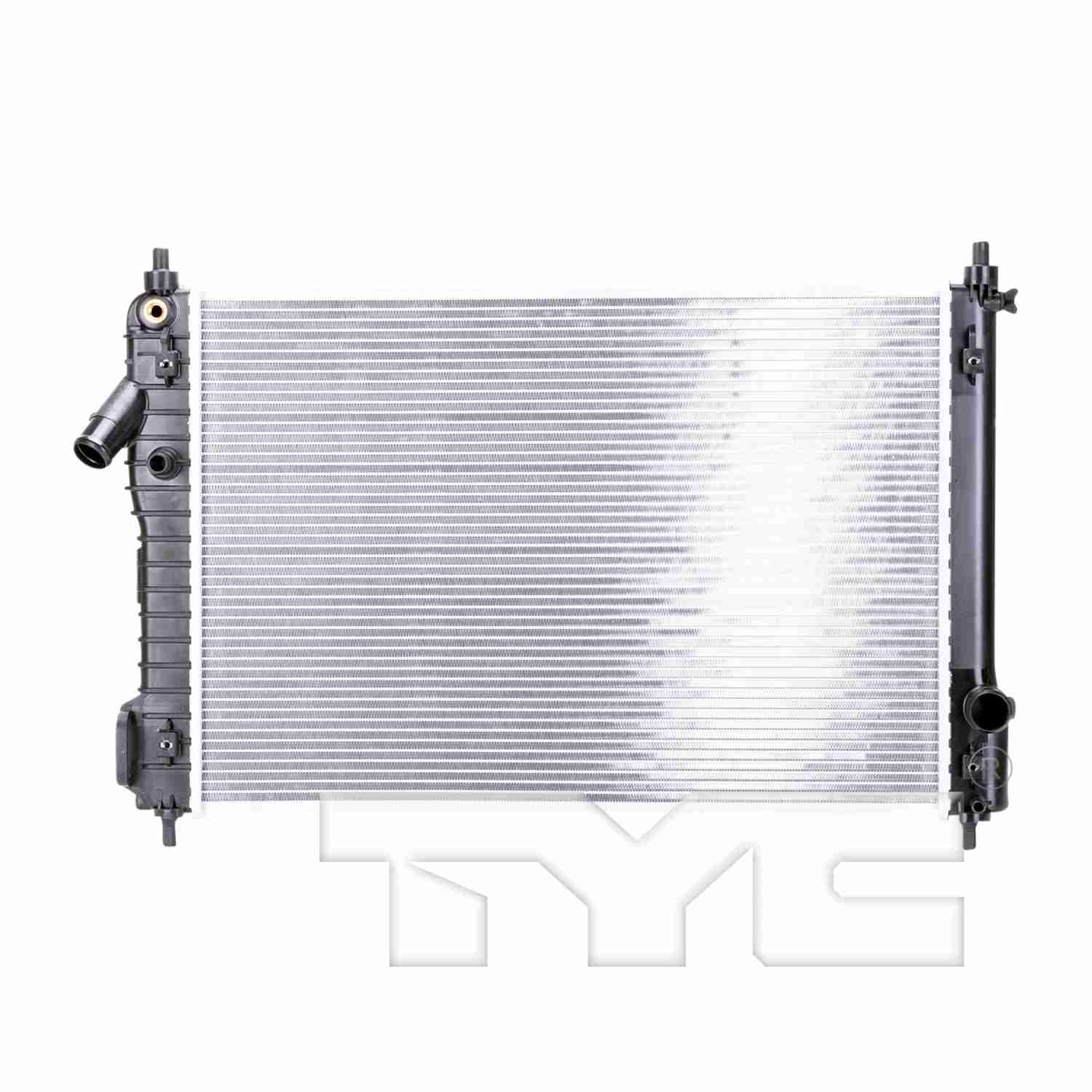 Front View of Radiator TYC 13097