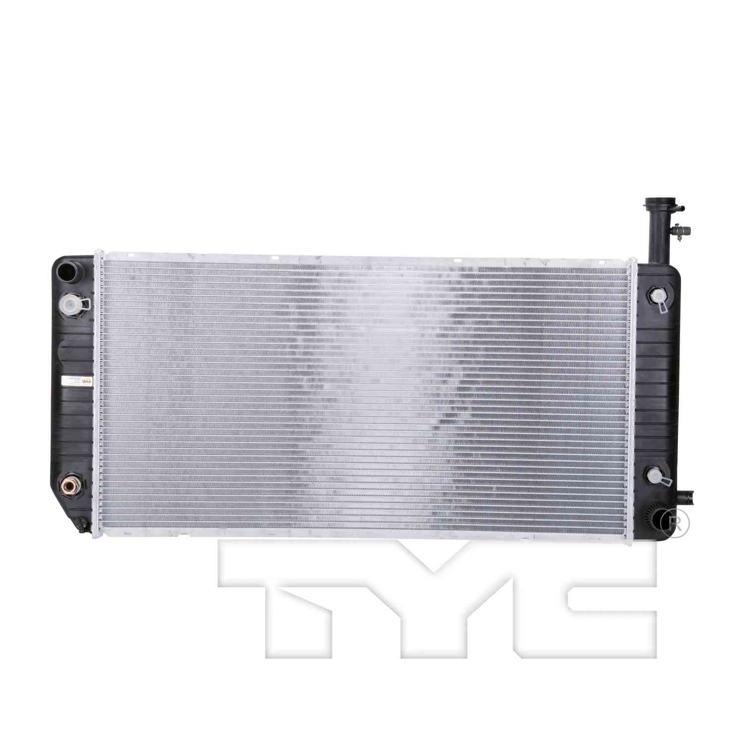 Front View of Radiator TYC 13476