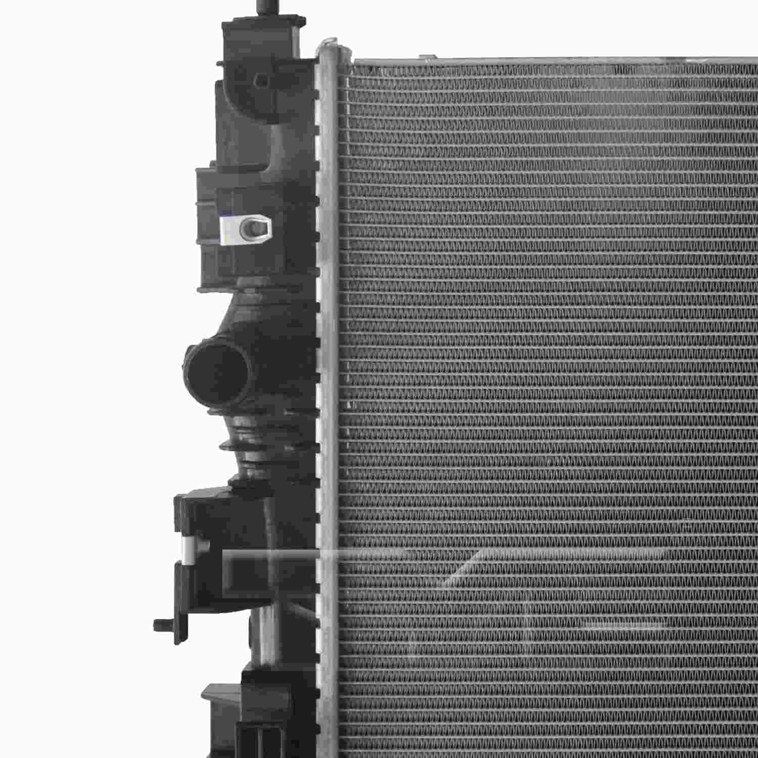 Angle View of Front Radiator TYC 13682