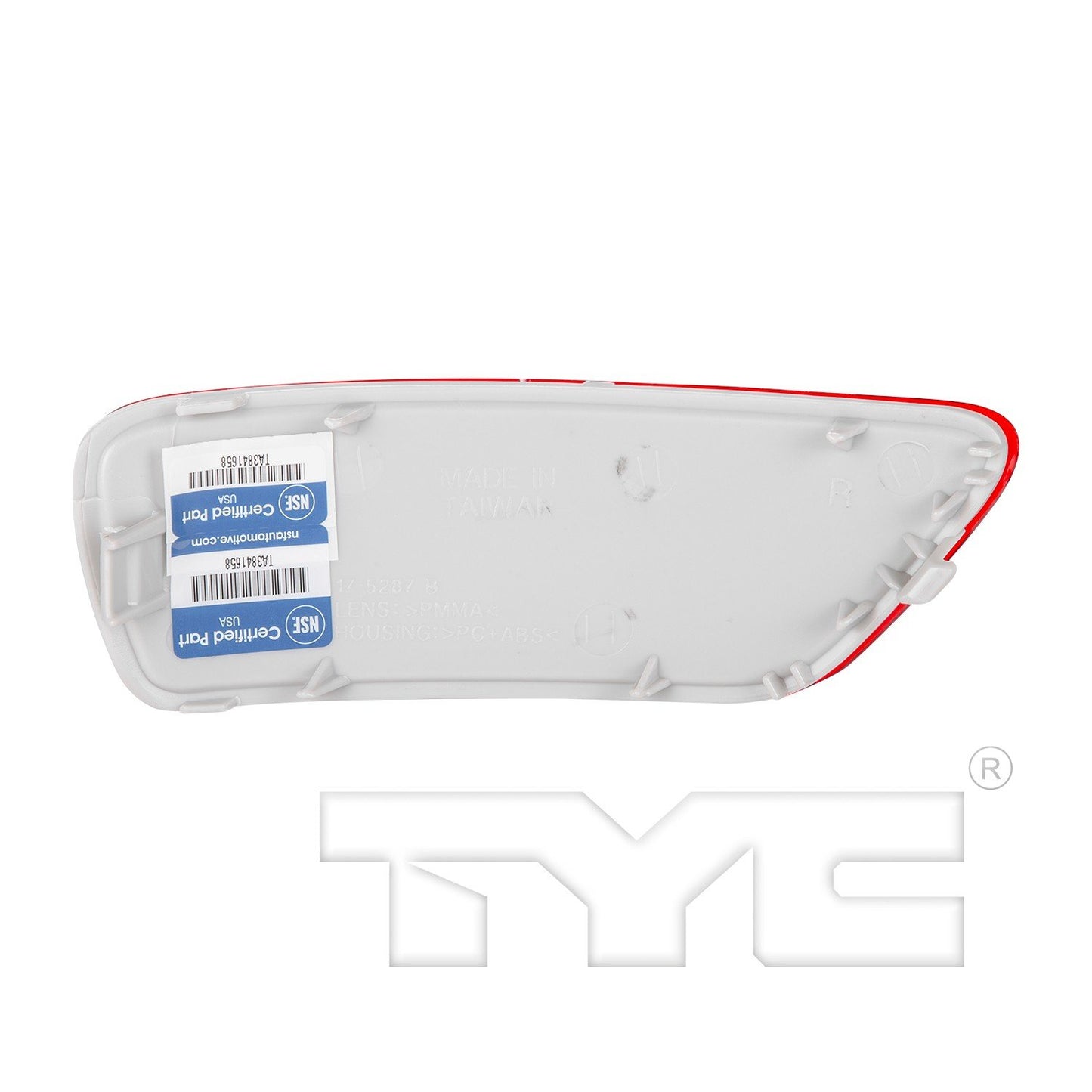 Back View of Rear Right Reflector Assembly TYC 17-5287-00