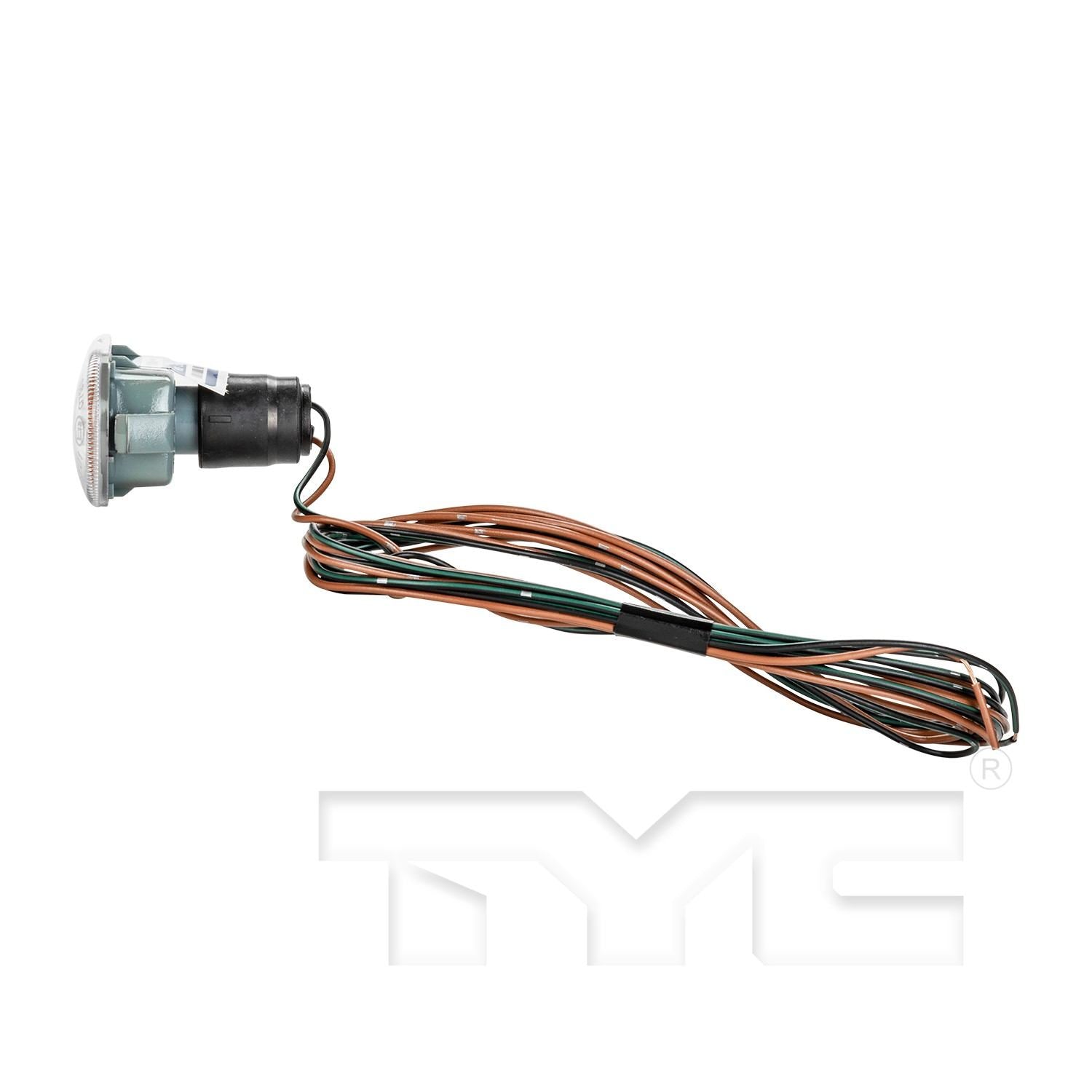 Angle View of Right Side Repeater Light Assembly TYC 18-0237-00