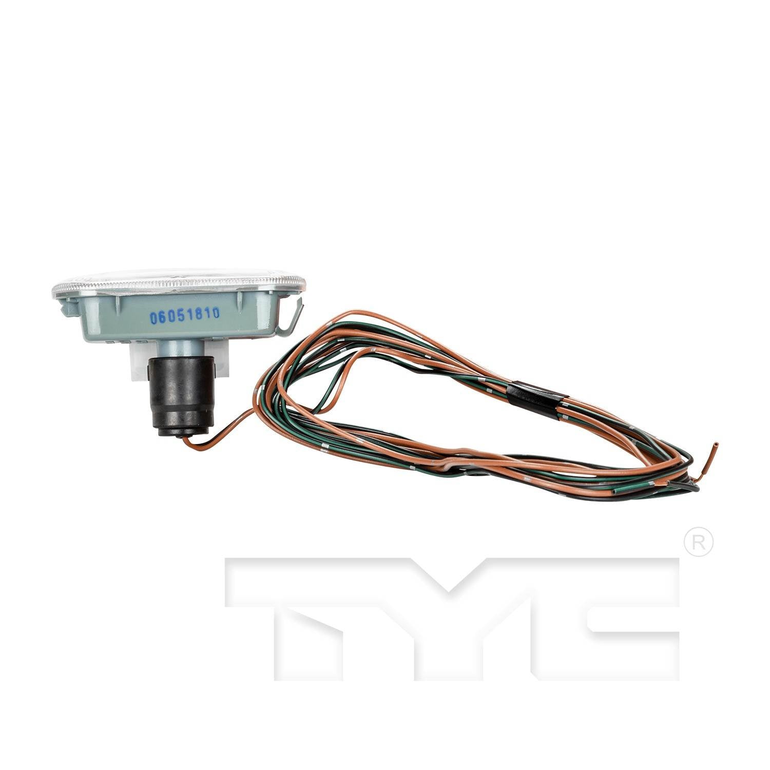 Bottom View of Right Side Repeater Light Assembly TYC 18-0237-00