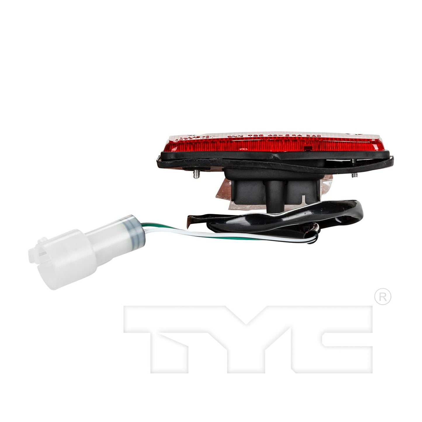 Top View of Rear Left Side Marker Light Assembly TYC 18-1245-90