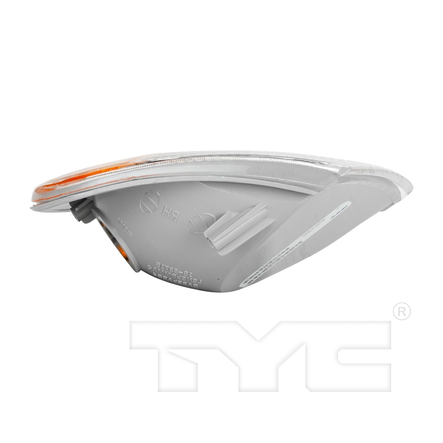 Top View of Front Left Turn Signal / Parking Light TYC 18-3372-01