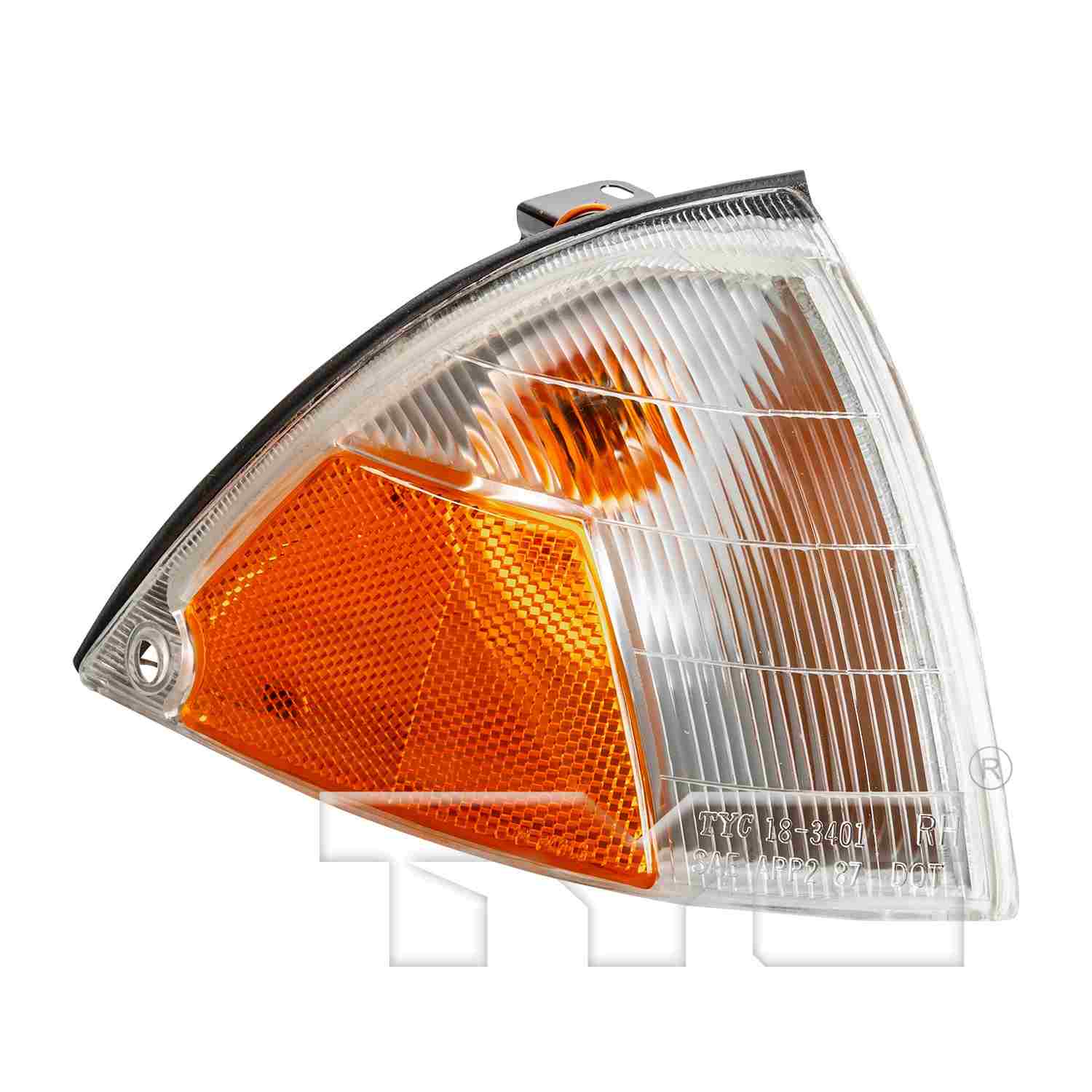 Front View of Front Right Parking / Side Marker Light Assembly TYC 18-3401-00