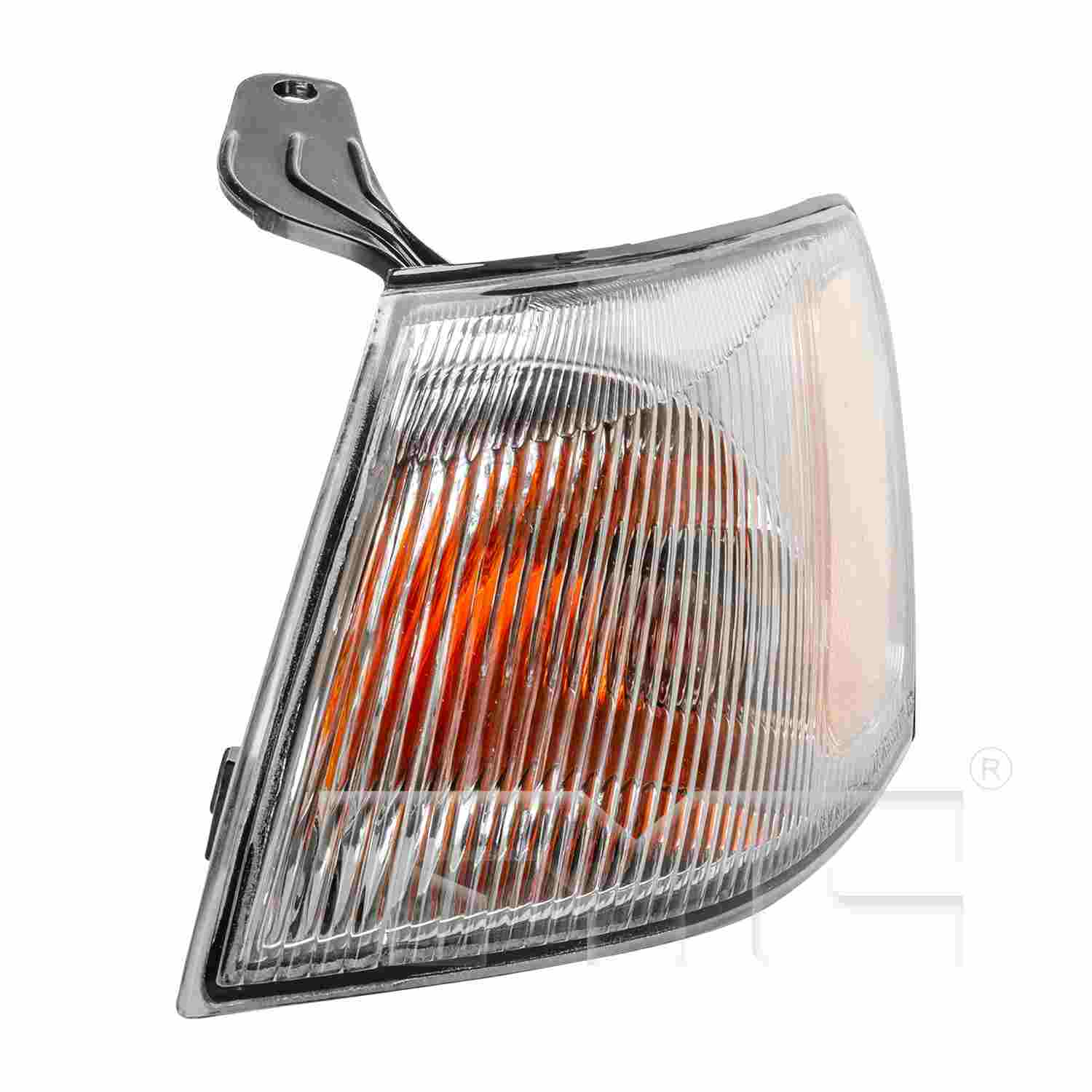 Front View of Front Left Turn Signal Light Assembly TYC 18-3458-00-9