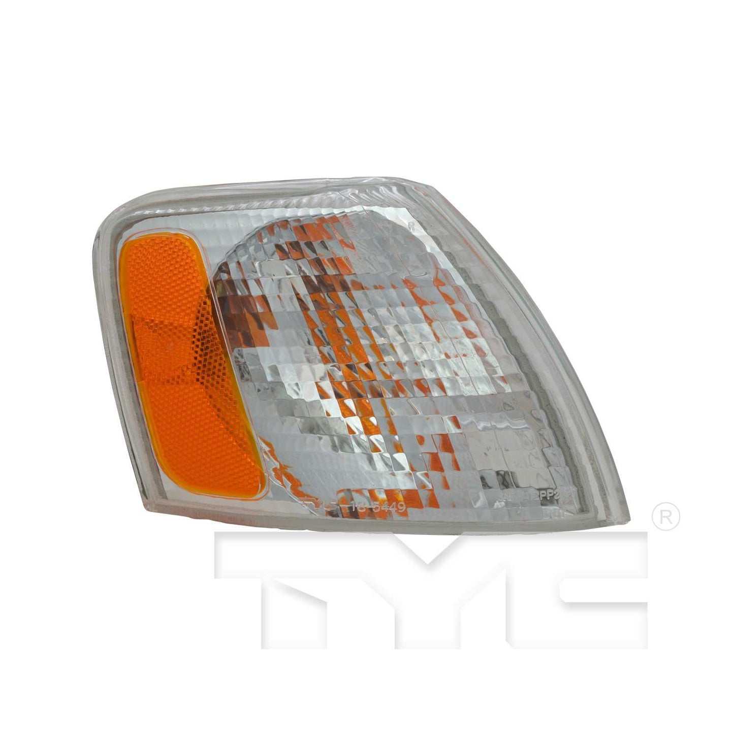 Front View of Front Right Turn Signal / Parking Light Assembly TYC 18-5449-90